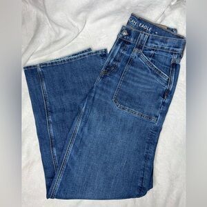 American Eagle Outfitters Women's Classic Blue Straight Leg Jeans